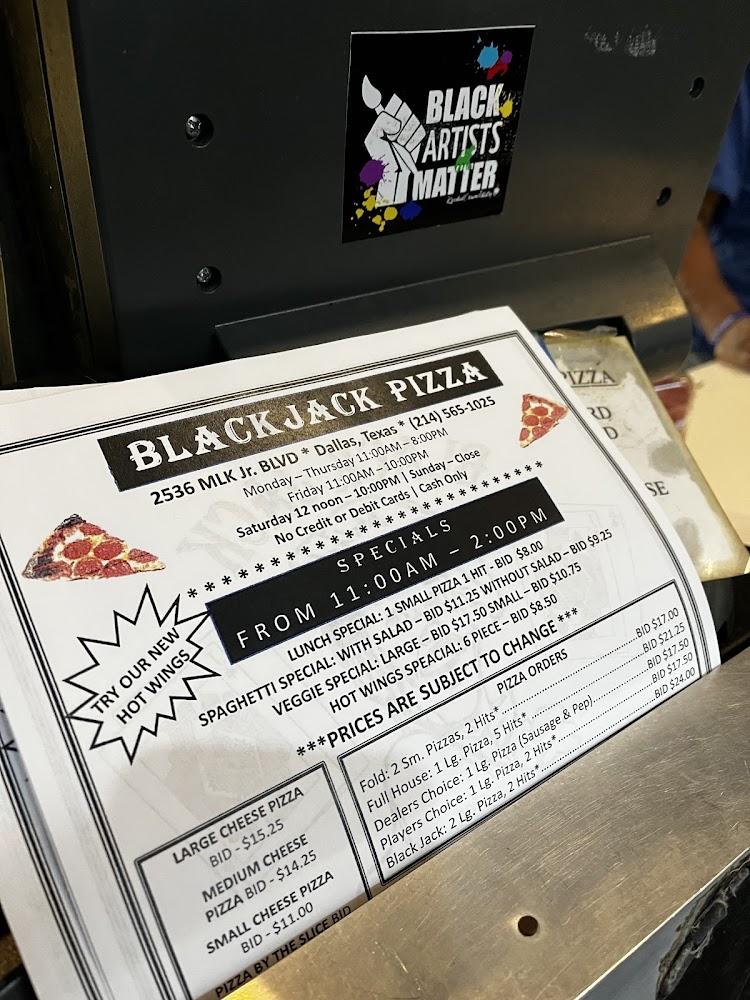 Blackjack Pizza Menu image 3